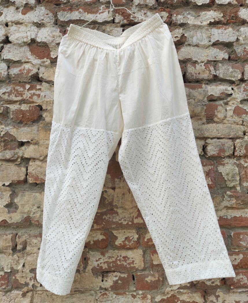 Buy Juniper Women's Plus Size Gold Cotton Flex Embellished Hakoba Pants at  Amazon.in